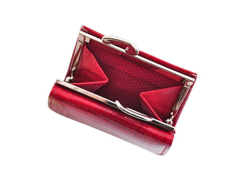 Mini dámska kožená peňaženka Jennifer Jones červená