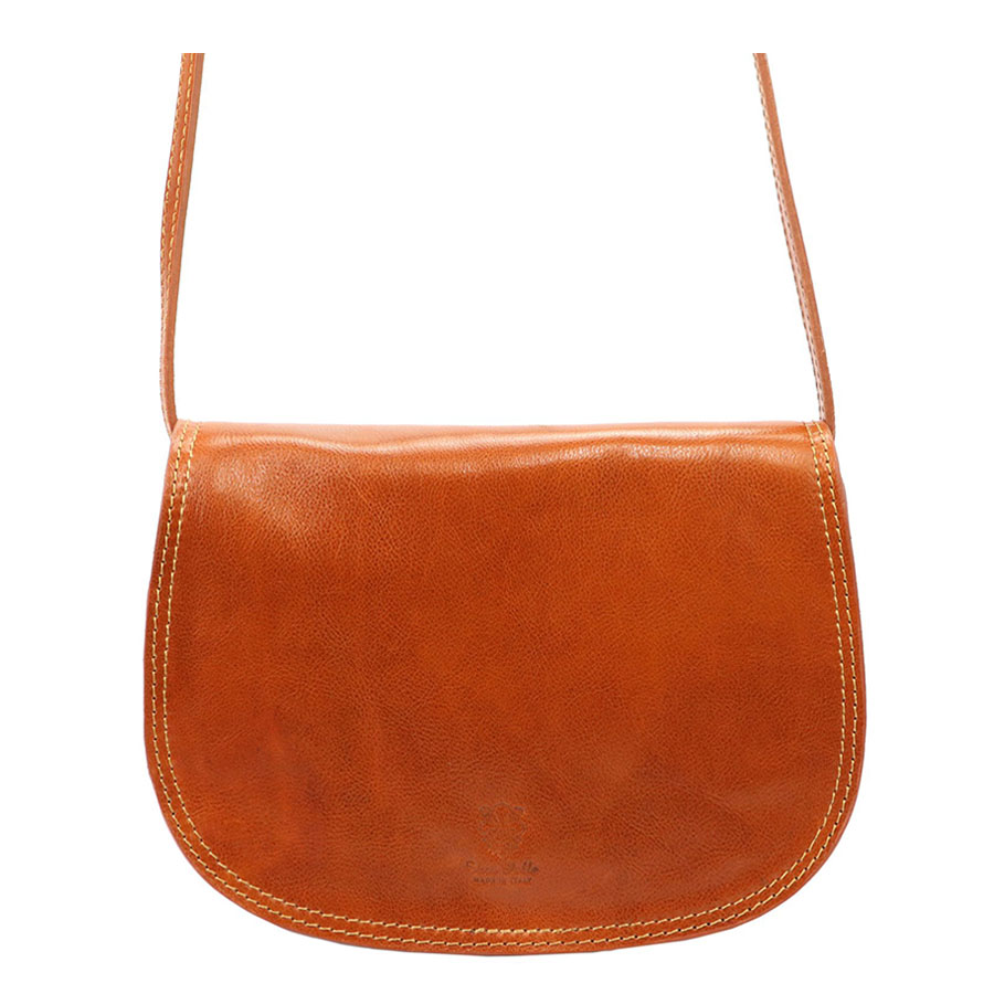 Detail produktu Camel kožená talianska crossbody kabelka stredná Florence