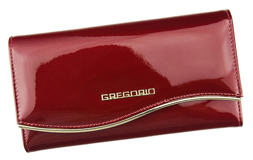 Detail produktu Dámska lakovaná kožená peňaženka Gregorio ZLF-100 červená