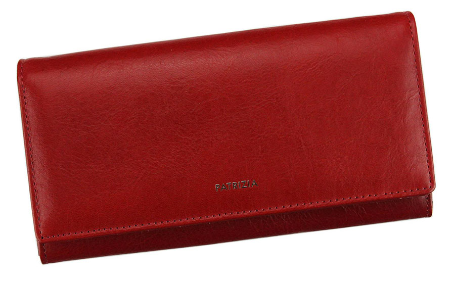 Dámska kožená peňaženka Jennifer Jones červená s mincovníkom na zips
