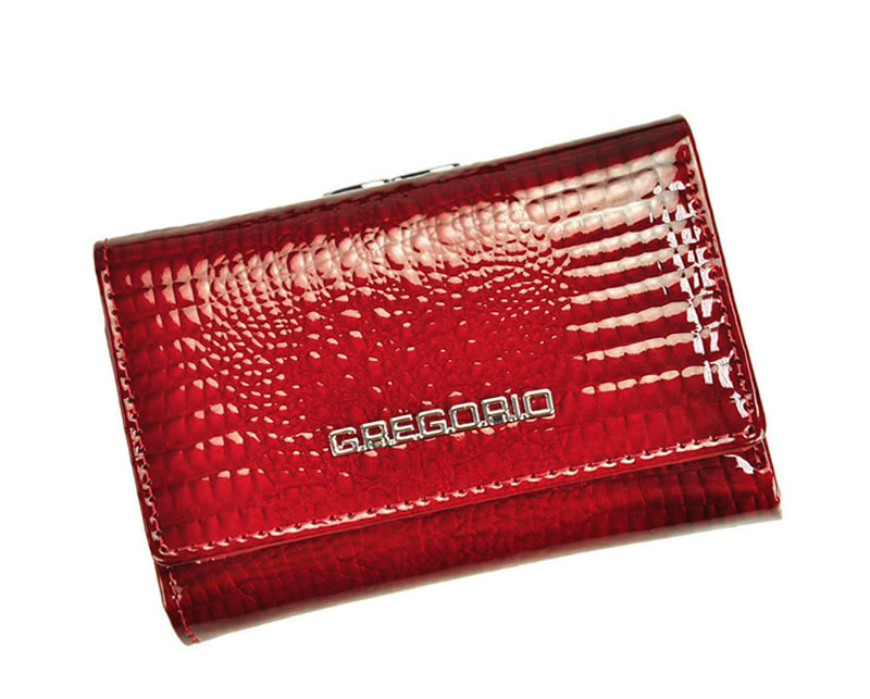 Dámska malá červená kožená peňaženka Gregorio GF117