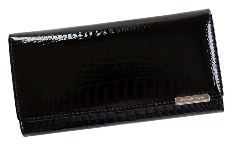 Dámska kožená peňaženka Jennifer Jones čierna