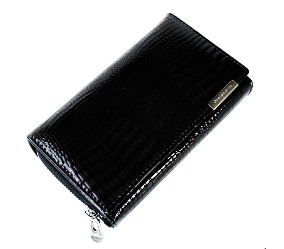 Dámska kožená peňaženka Jennifer Jones čierna 6372