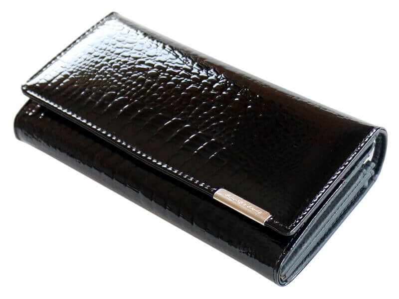 Dámska kožená peňaženka Jennifer Jones čierna