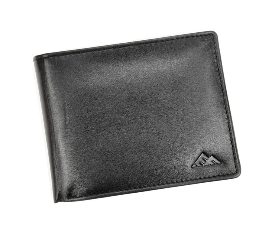 Čierna pánska kožená peňaženka El Forrest L545-67A