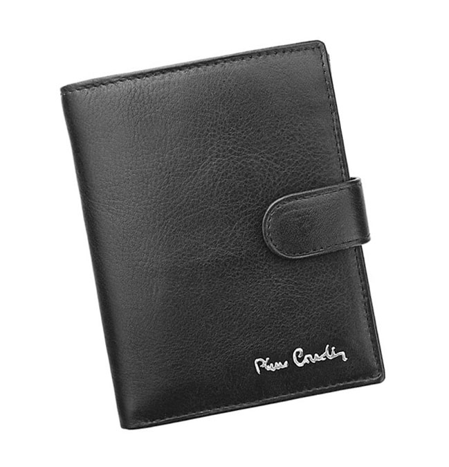 Detail produktu Čierna pánska kožená peňaženka Pierre Cardin 326A RFID
