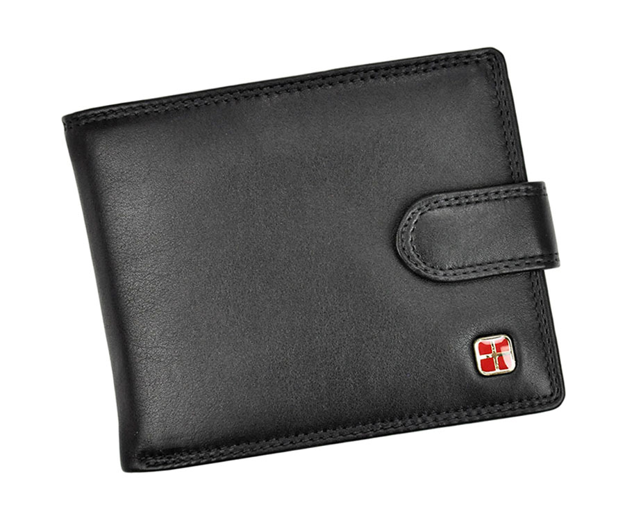 Detail produktu Hnedá pánska kožená peňaženka s francúzskym mincovnikom Albatross