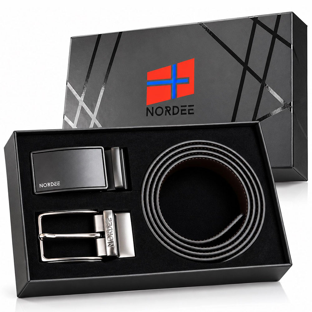 Detail produktu Darčekový opaskový set Nordee čierno-hnedý N02