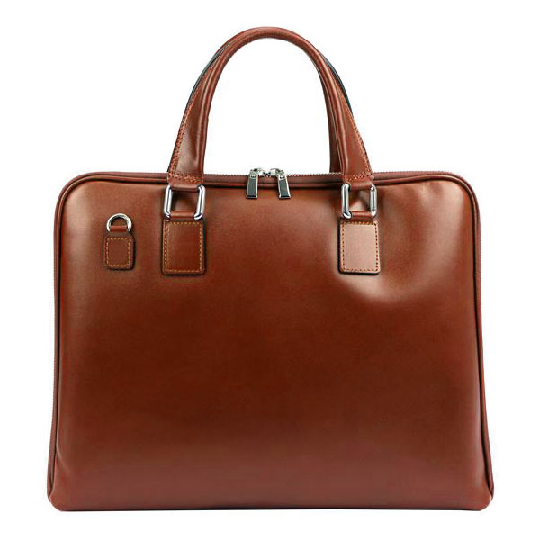 Detail produktu Elegantná hnedá dámska kožená taška A4