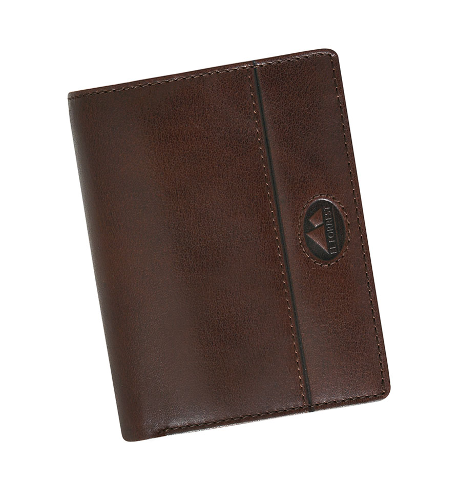 Pánska tmavohnedá kožená peňaženka El Forrest na výšku RFID