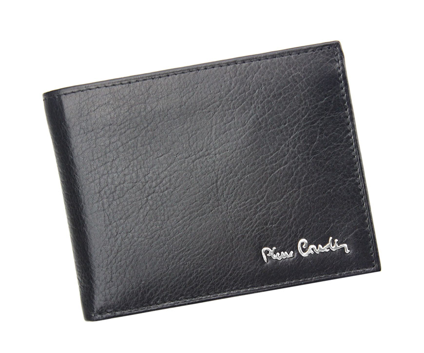Detail produktu Jednoduchá hnedá pánska kožená peňaženka Pierre Cardin s ochranou RFID