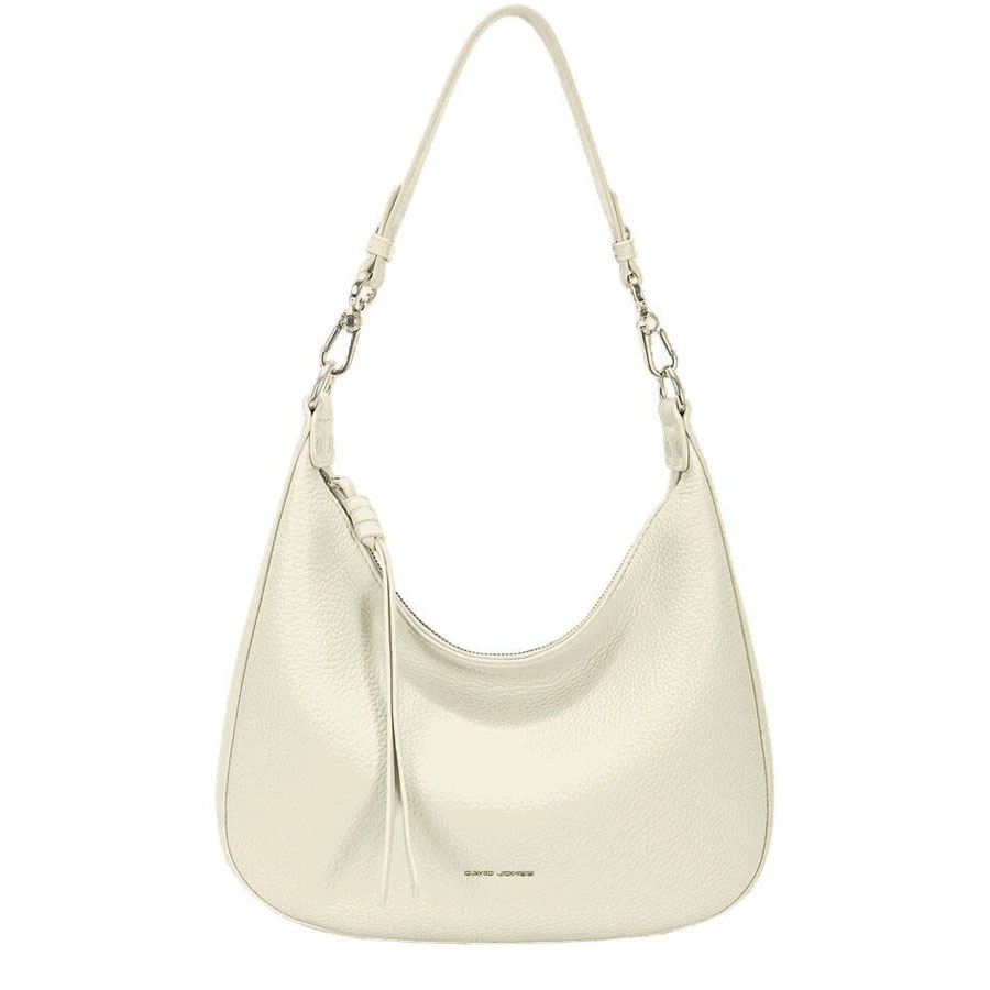 Krémová kabelka cez plece David Jones 32 cm