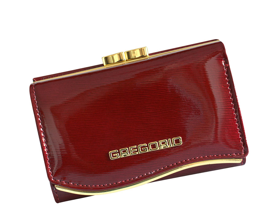 Detail produktu Dámska malá červená kožená peňaženka Gregorio