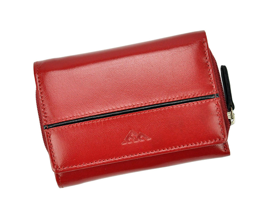 Detail produktu Mala červená dámska kožená peňaženka El Forrest