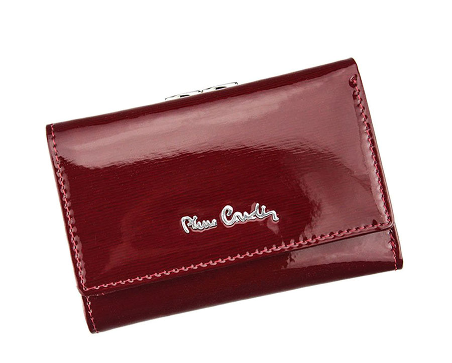 Detail produktu Dámska malá červená kožená peňaženka Pierre Cardin L05117