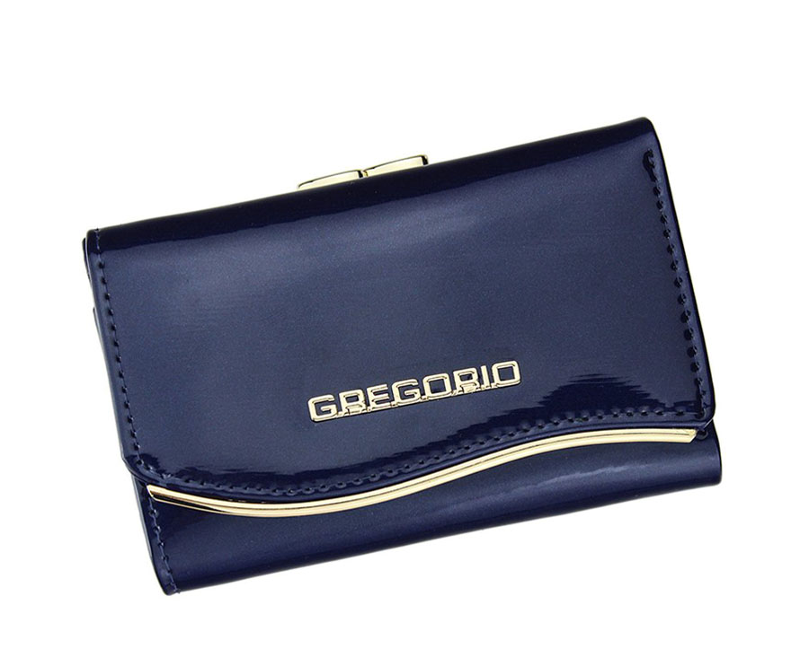 Detail produktu Dámska malá tmavomodrá kožená peňaženka Gregorio