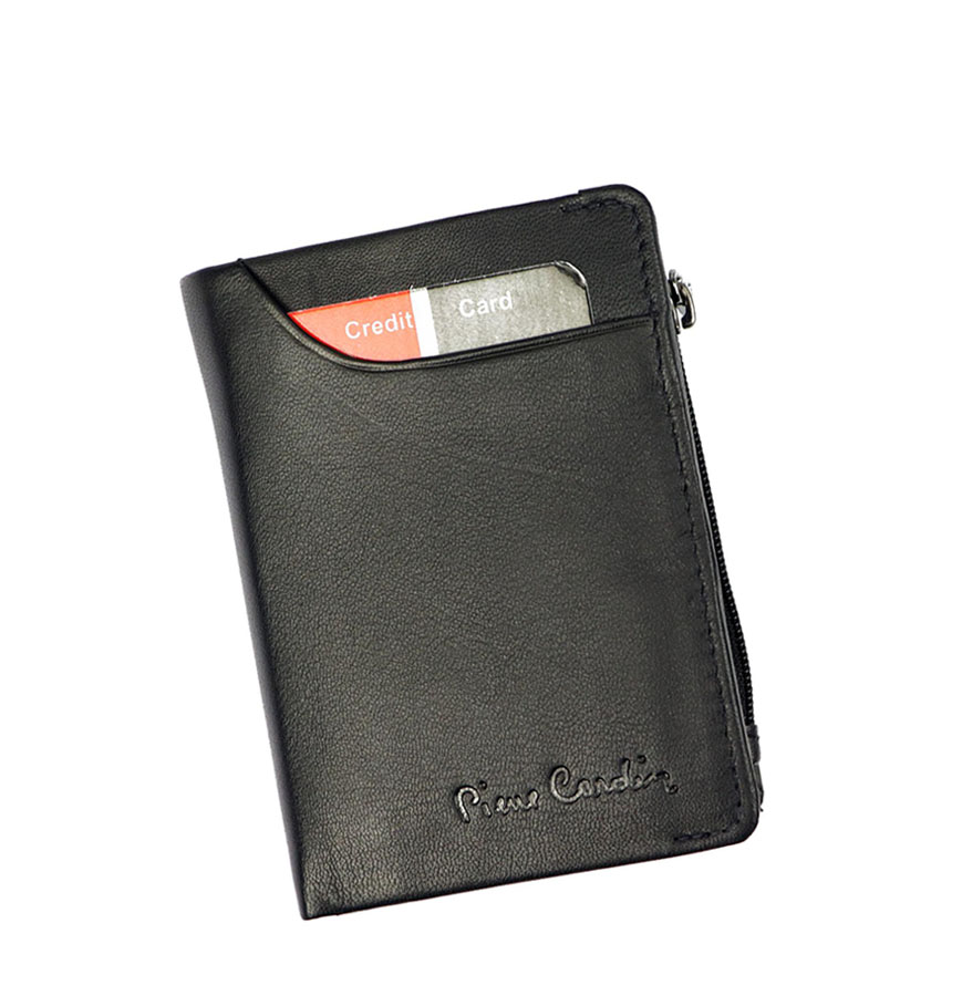 Detail produktu Malá pánska kožená peňaženka Pierre Cardin s mincovníkom na zips
