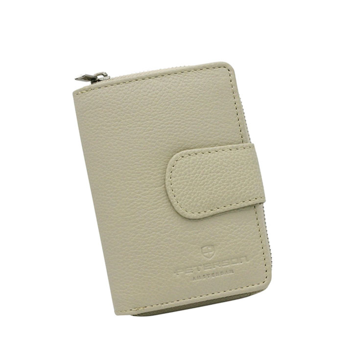 Detail produktu Béžová dámska kožená peňaženka Peterson
