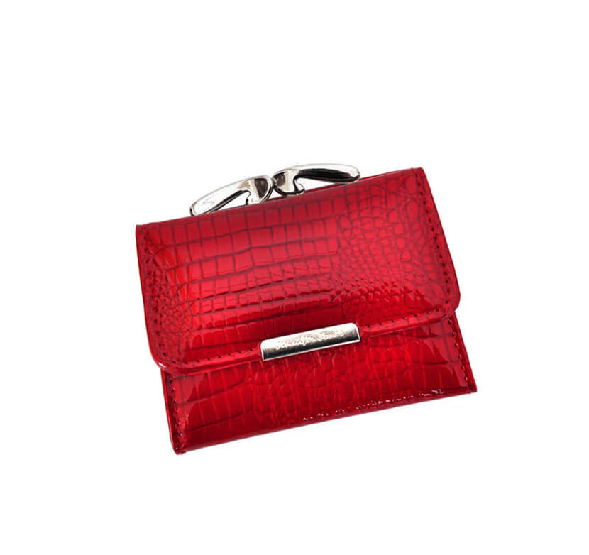 Detail produktu Mini dámska kožená peňaženka Jennifer Jones červená