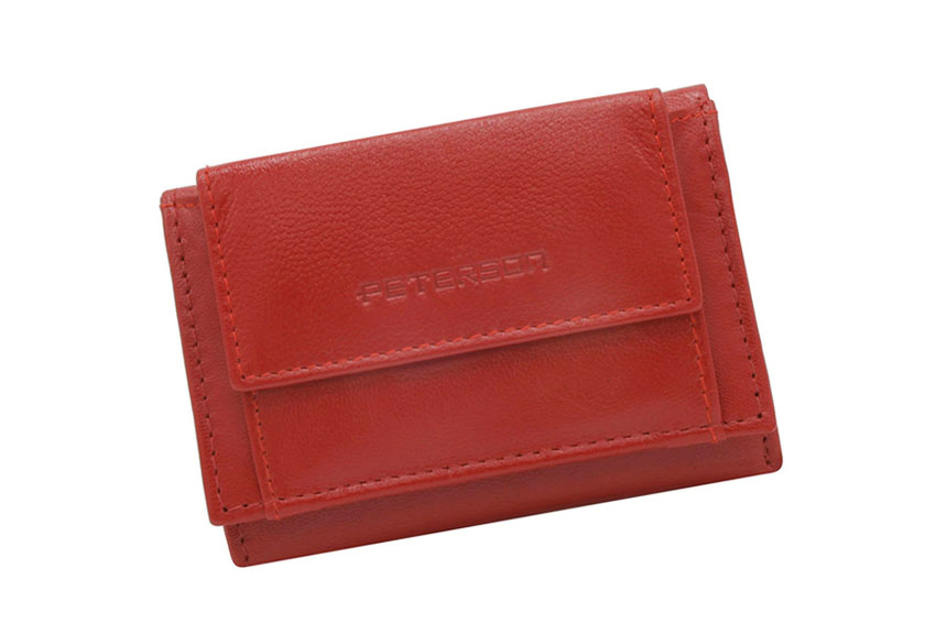 Detail produktu Mini červená dámska peňaženka Peterson L6728