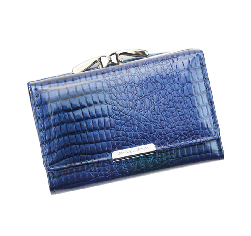 Detail produktu Dámska kožená malá peňaženka modrá