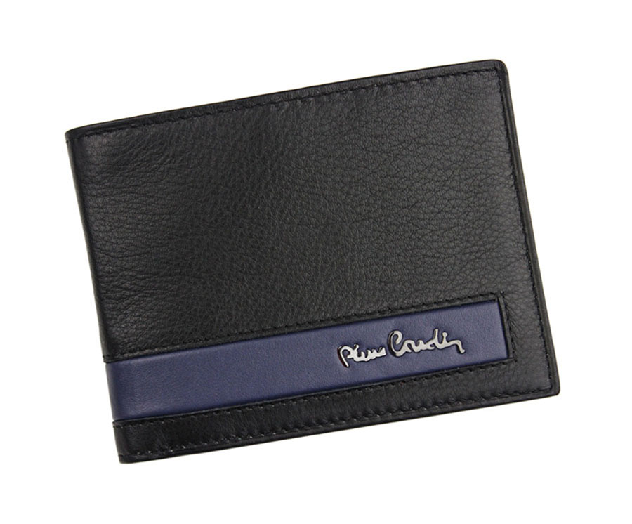 Pánska kožená peňaženka Pierre Cardin čierno-červená 8806 RFID