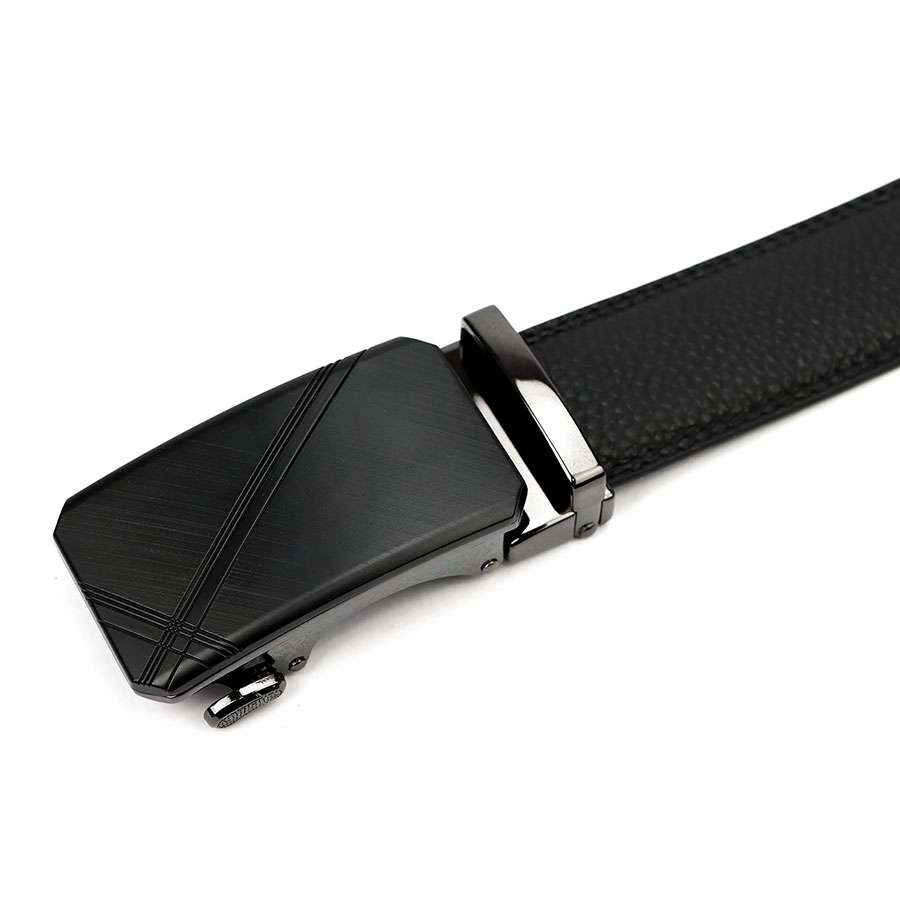 Čierny pánsky kožený opasok Gregorio L561