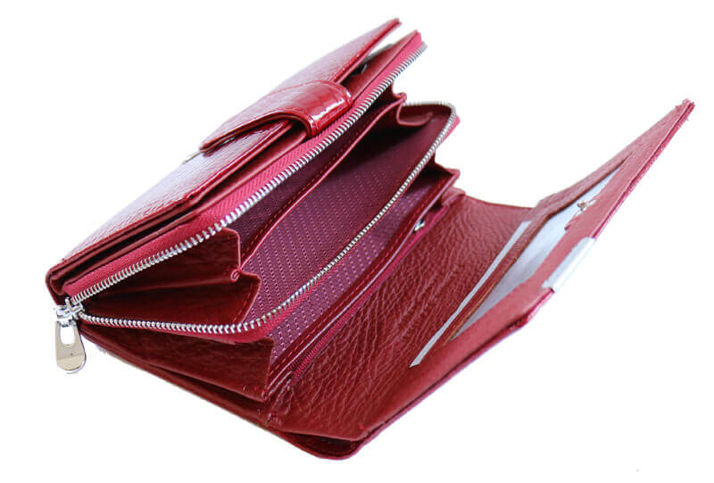 Kožená dámska červená peňaženka Jennifer Jones 6372
