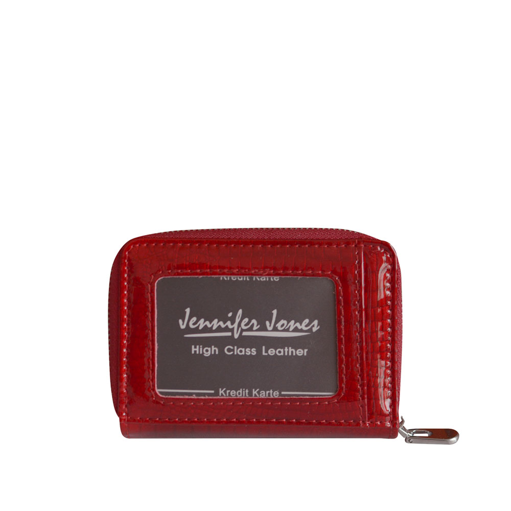 Mini dámska kožená peňaženka Jennifer Jones červená 5262
