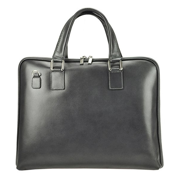 Detail produktu Elegantná šedá dámska kožená taška A4