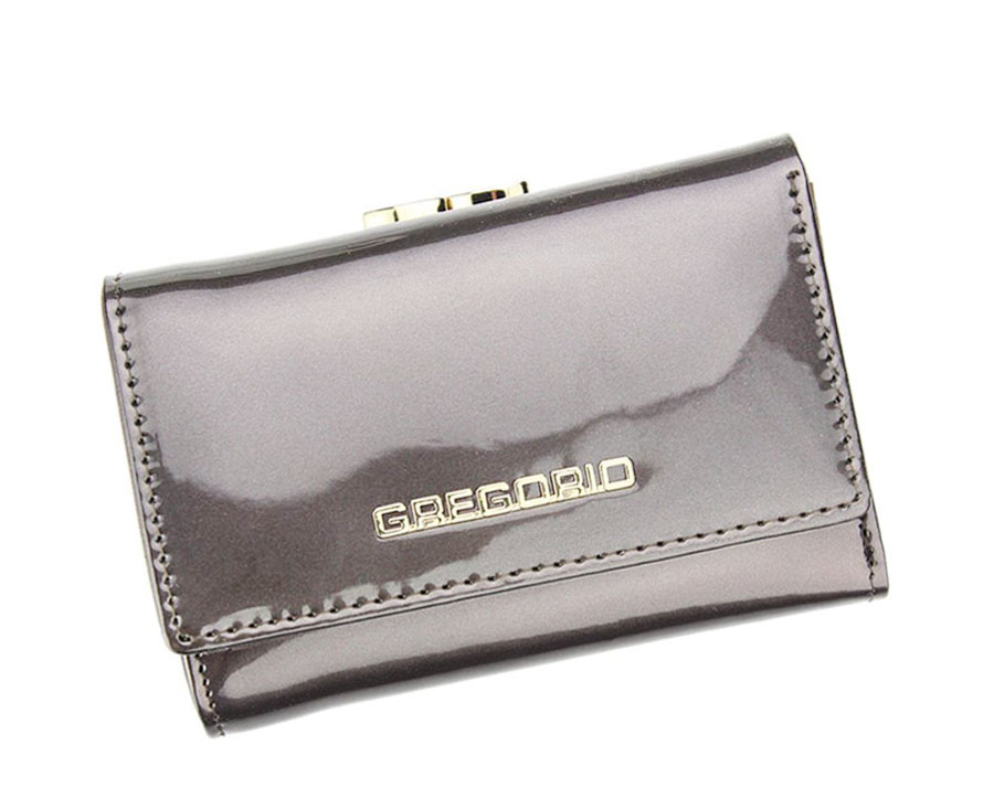 Detail produktu Dámska malá šedá kožená peňaženka Gregorio