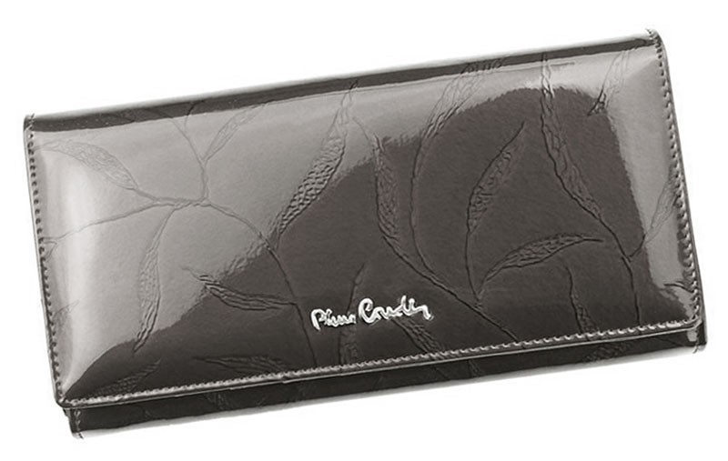 Detail produktu Sivá dámska lakovaná kožená peňaženka Pierre Cardin