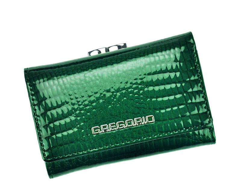 Detail produktu Dámska malá zelená kožená peňaženka Gregorio GF117