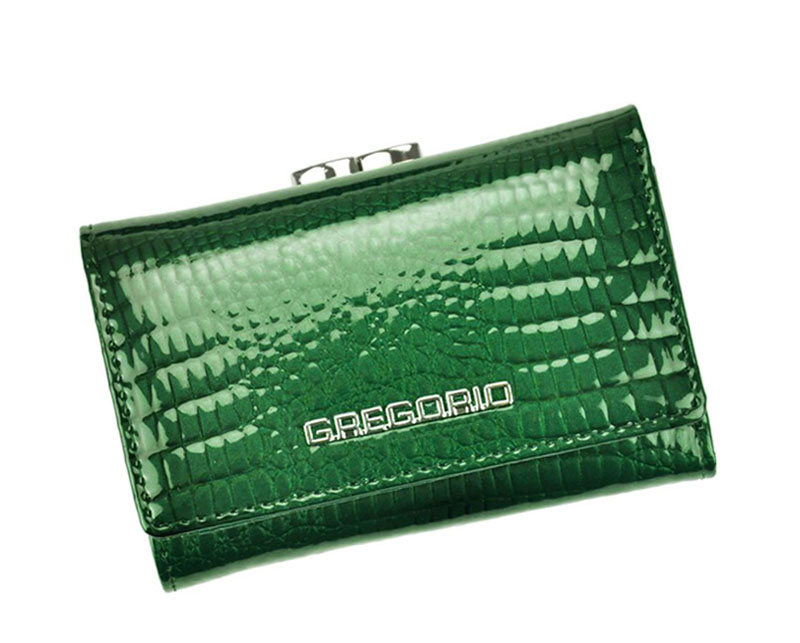 Dámska malá zelená kožená peňaženka Gregorio GF117